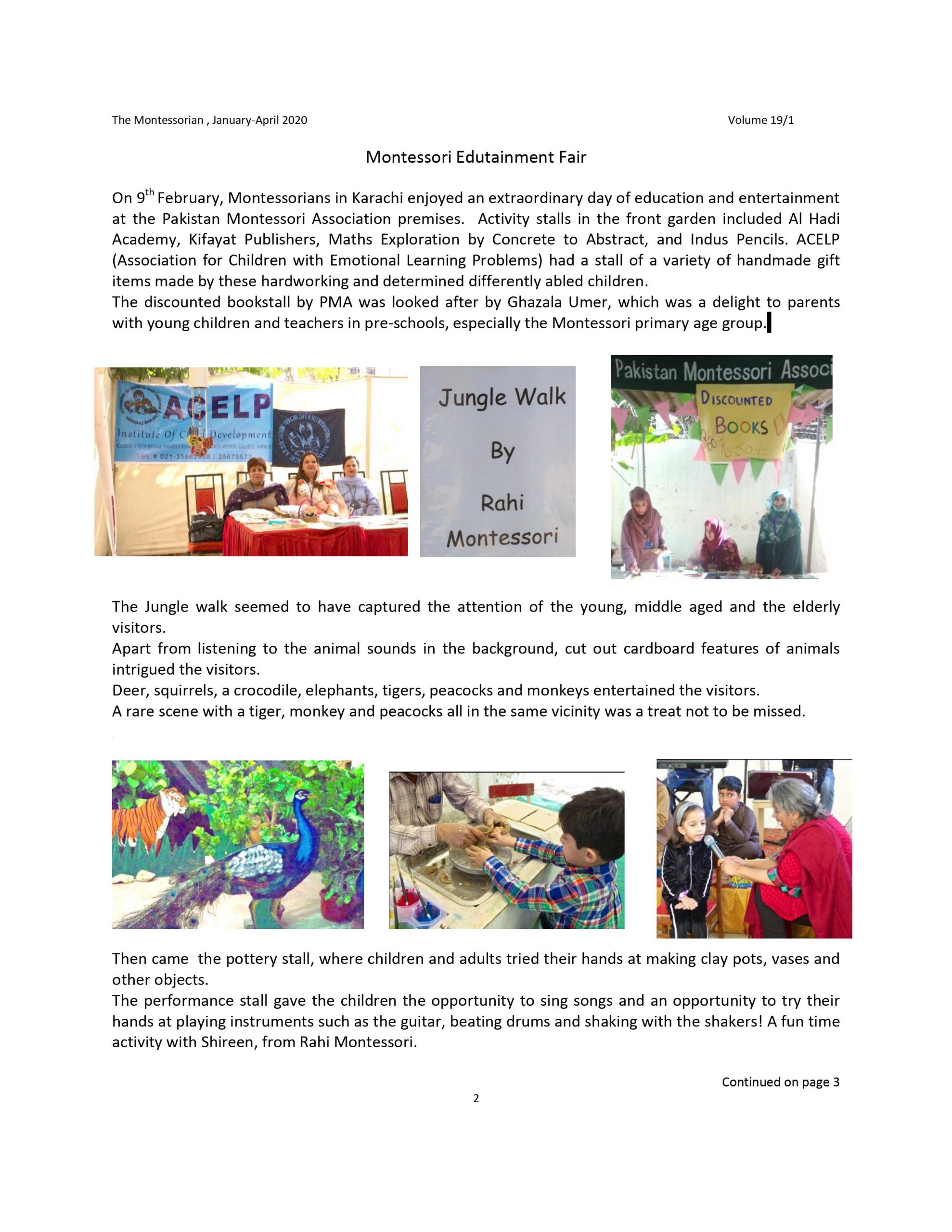 The Montessorian January – April 2020 – Pakistan Montessori Association